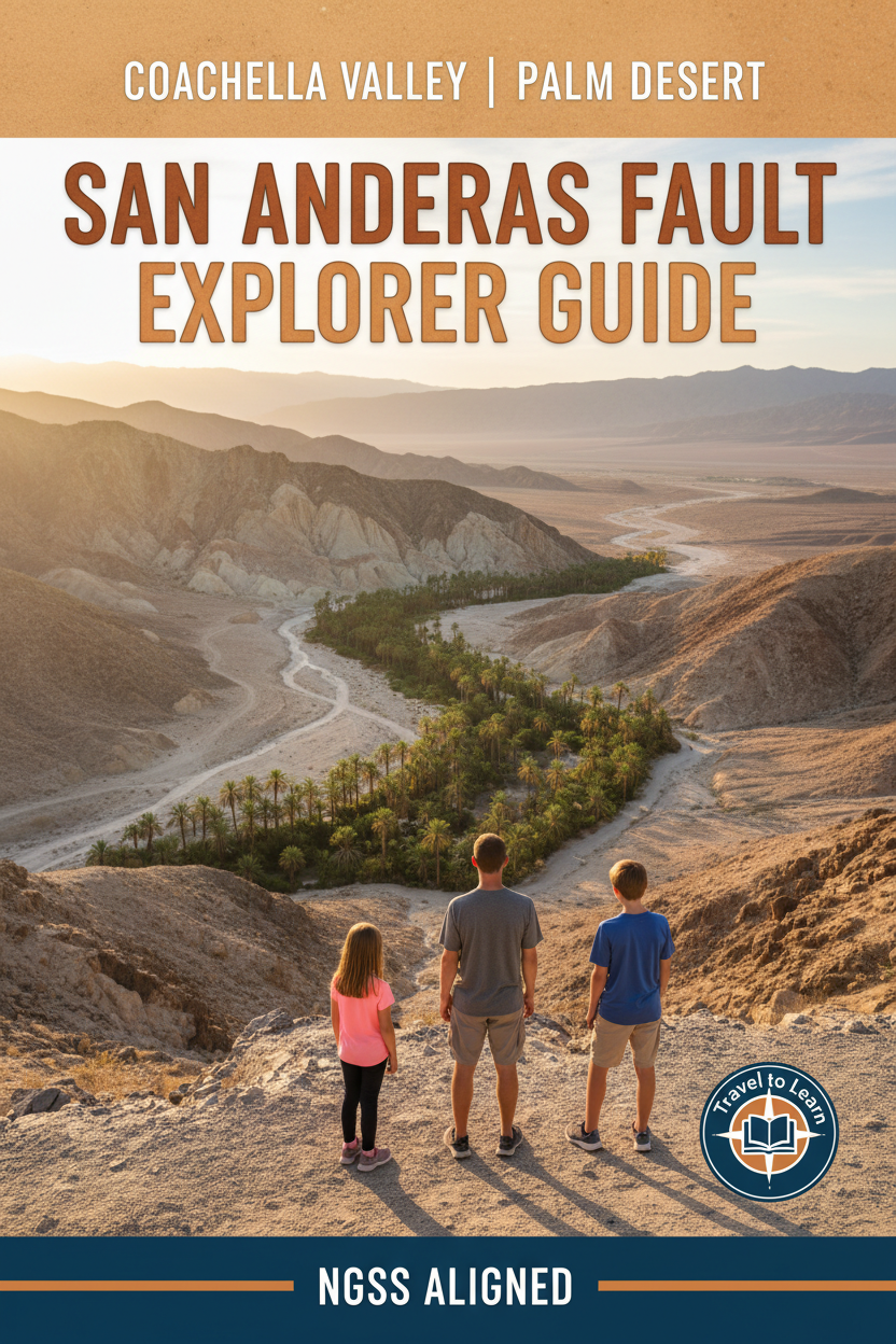 Earth in Motion: San Andreas Fault Explorer Guide — Coachella Valley | Palm Desert, Travel to Learn, NGSS Aligned